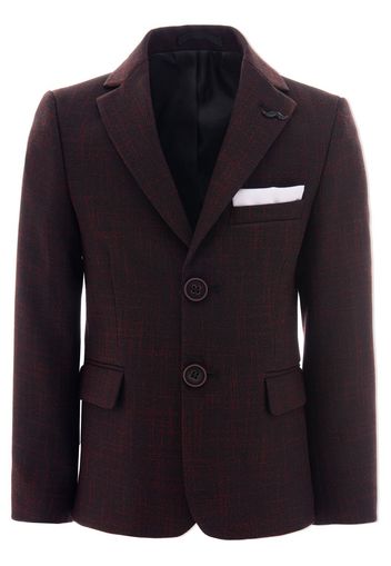 Moustache peak-lapel tailored blazer - Rot