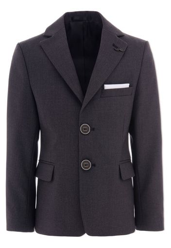 Moustache twill single-breasted blazer - Grau