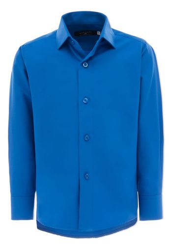 Moustache solid-color dress shirt - Blau