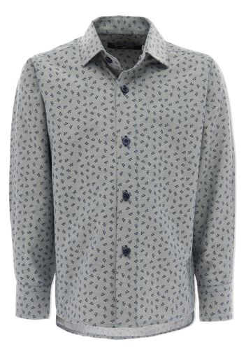 Moustache dandelion-print dress shirt - Grün