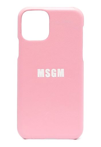 MSGM iPhone 11 Pro-Hülle mit Logo-Print - Rosa