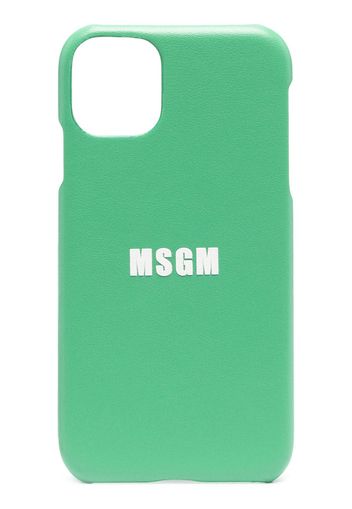MSGM iPhone 11-Hülle mit Logo-Print - Grün