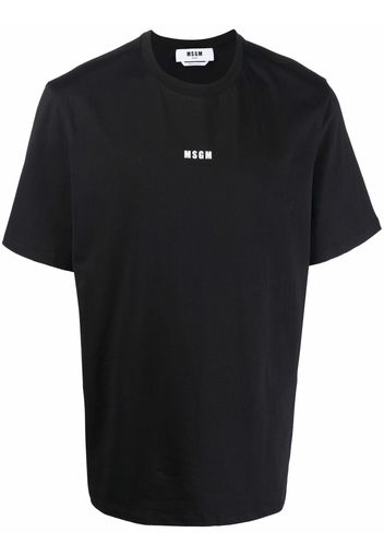 MSGM T-Shirt mit Logo-Print - Schwarz