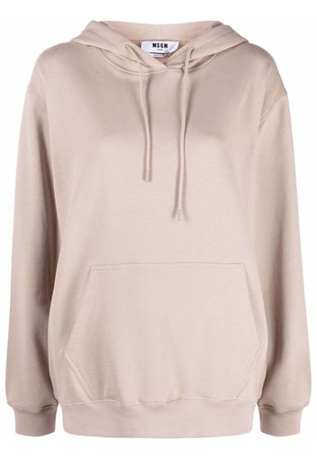 MSGM Hoodie mit Logo-Print - Nude