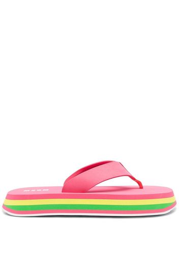 MSGM thong-strap chunky flip flops - Rosa