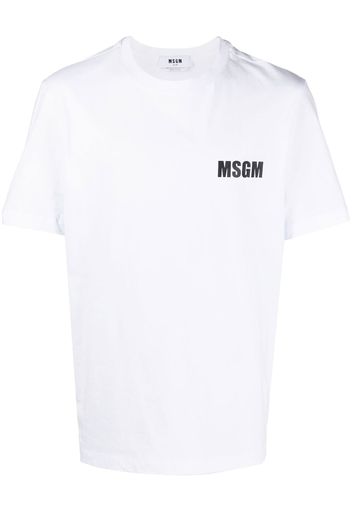 MSGM logo-print short-sleeve T-shirt - Weiß