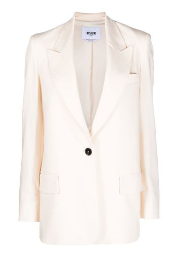 MSGM single-button blazer - Nude