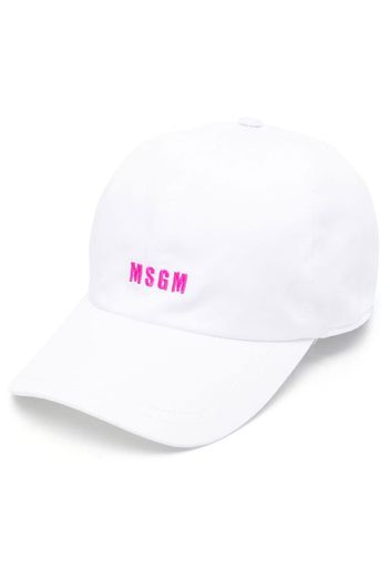 MSGM logo-print baseball cap - Weiß