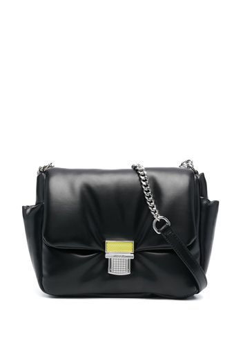 MSGM puffer click shoulder bag - Schwarz