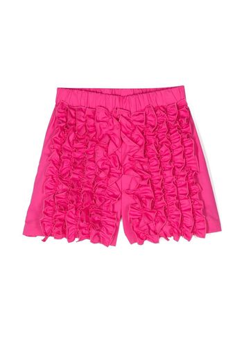 MSGM Kids ruched-panel mini short - Rosa