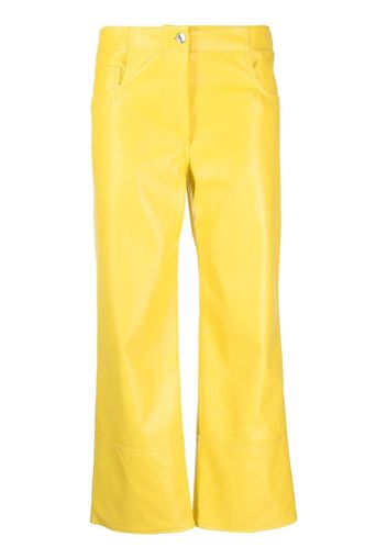 MSGM wide-leg cropped trousers - Weiß