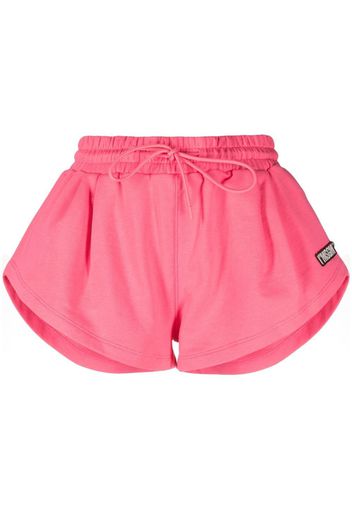 MSGM Sport-Shorts mit Logo-Patch - Rosa