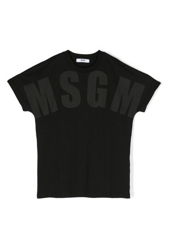 MSGM Kids logo-print cotton T-shirt - Schwarz