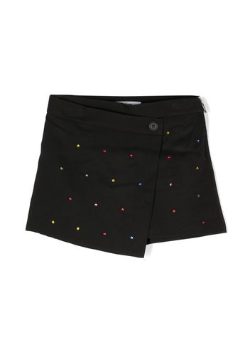 MSGM Kids asymmetric short skirt - Schwarz