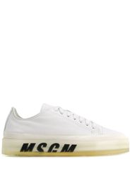 MSGM Sneakers mit Oversized-Sohle - Weiß