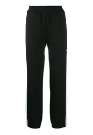 MSGM Gestreifte Jogginghose - Schwarz