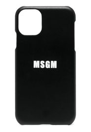 MSGM iPhone 11-Hülle mit Logo-Print - Schwarz