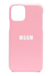 MSGM iPhone 11 Pro-Hülle mit Logo-Print - Rosa