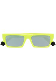 MSGM Sonnenbrille mit eckigem Gestell - Gelb