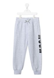 MSGM Kids Jogginghose mit Logo-Print - Grau