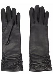 MSGM Handschuhe aus Leder - Schwarz