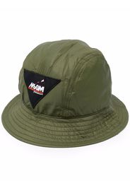 MSGM Fischerhut mit Logo-Patch - Grün