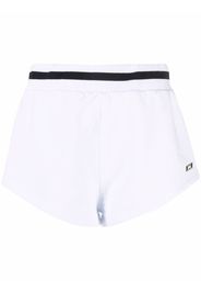 MSGM Sport-Shorts mit Logo-Print - Weiß