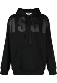 MSGM appliqué logo hoodie - Schwarz