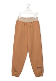 MSGM Kids elasticated track pants - Braun