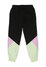 MSGM Kids colour-block track pants - Schwarz
