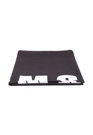 MSGM Kids logo-print towel - Schwarz
