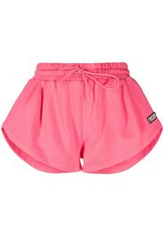 MSGM Sport-Shorts mit Logo-Patch - Rosa