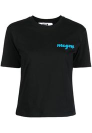 MSGM T-Shirt mit Logo-Print - Schwarz