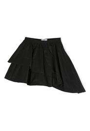 MSGM Kids ruffled asymmetric skirt - Schwarz