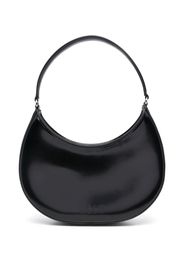 MSGM logo-debossed faux-leather hobo bag - Schwarz