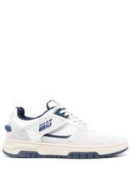 MSGM colour-block panelled leather sneakers - Weiß