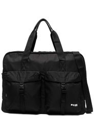 MSGM logo-print zipped holdall - Schwarz