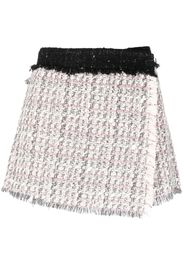MSGM Gewickelte Tweed-Shorts - Grau