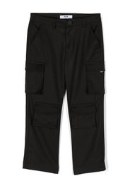 MSGM Kids multi-pocket straight-leg trousers - Schwarz