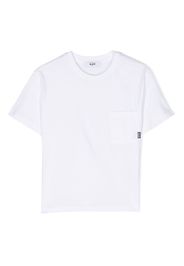 MSGM Kids T-Shirt mit aufgesetzter Tasche - Weiß