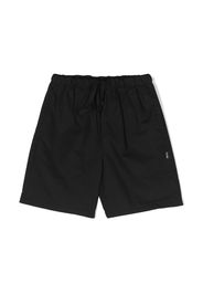 MSGM Kids knee-length poplin cotton shorts - Schwarz