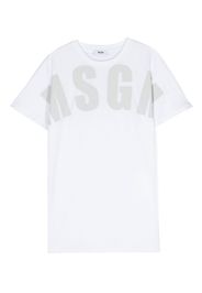 MSGM Kids T-Shirt mit Logo-Print - Weiß