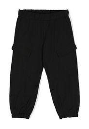 MSGM Kids slouchy cargo trousers - Schwarz
