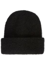 MSGM turn-up knitted beanie - Schwarz