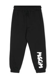 MSGM Kids logo-print track pants - Schwarz