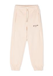 MSGM Kids Jogginghose mit Logo-Print - Nude