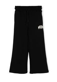 MSGM Kids Jogginghose mit Logo-Print - Schwarz
