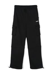 MSGM Kids logo-print track pants - Schwarz