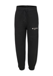 MSGM Kids logo-print sweatpants - Schwarz
