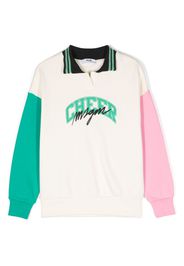 MSGM Kids Poloshirt mit Logo-Print - Weiß